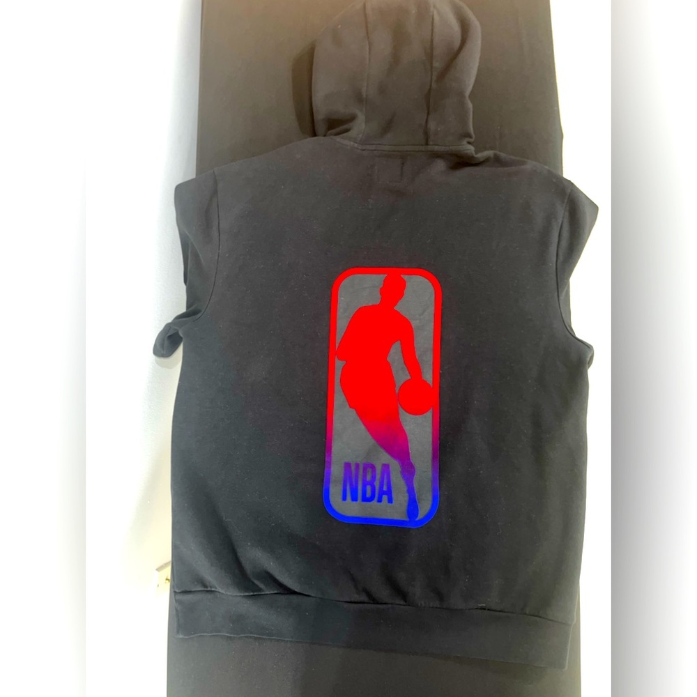 NBA x Hugo Boss Bounce Short Sleeve Pullover Hoodie - Black